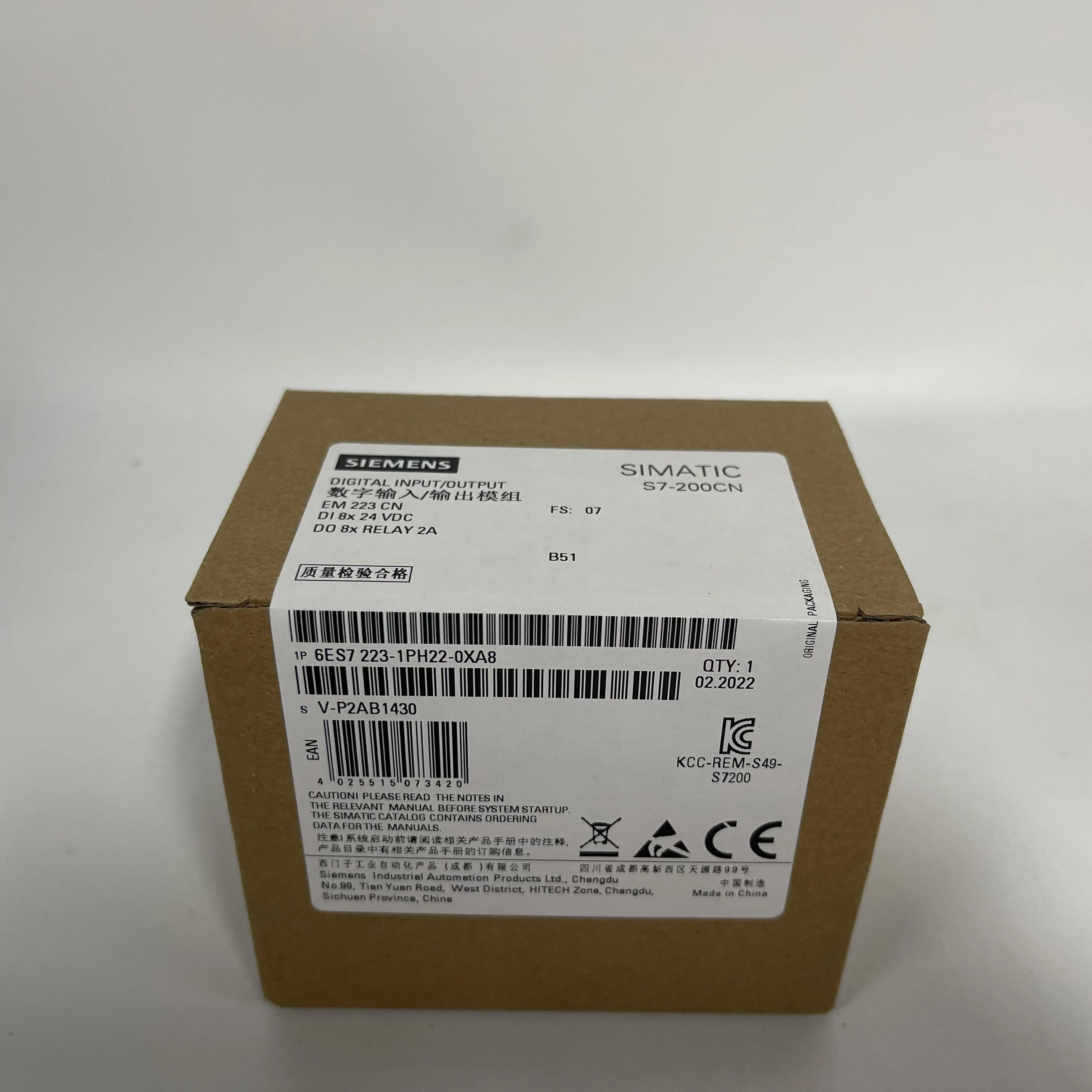 SIEMENS Digital I/O Module 6ES7223-1PH22-0XA8