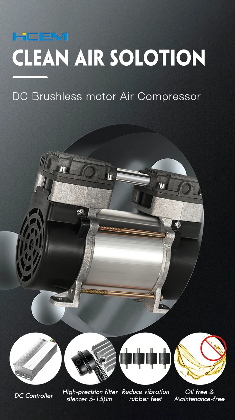 High Quality Air Compressor 12 Volts 100w Low Noise Small Air