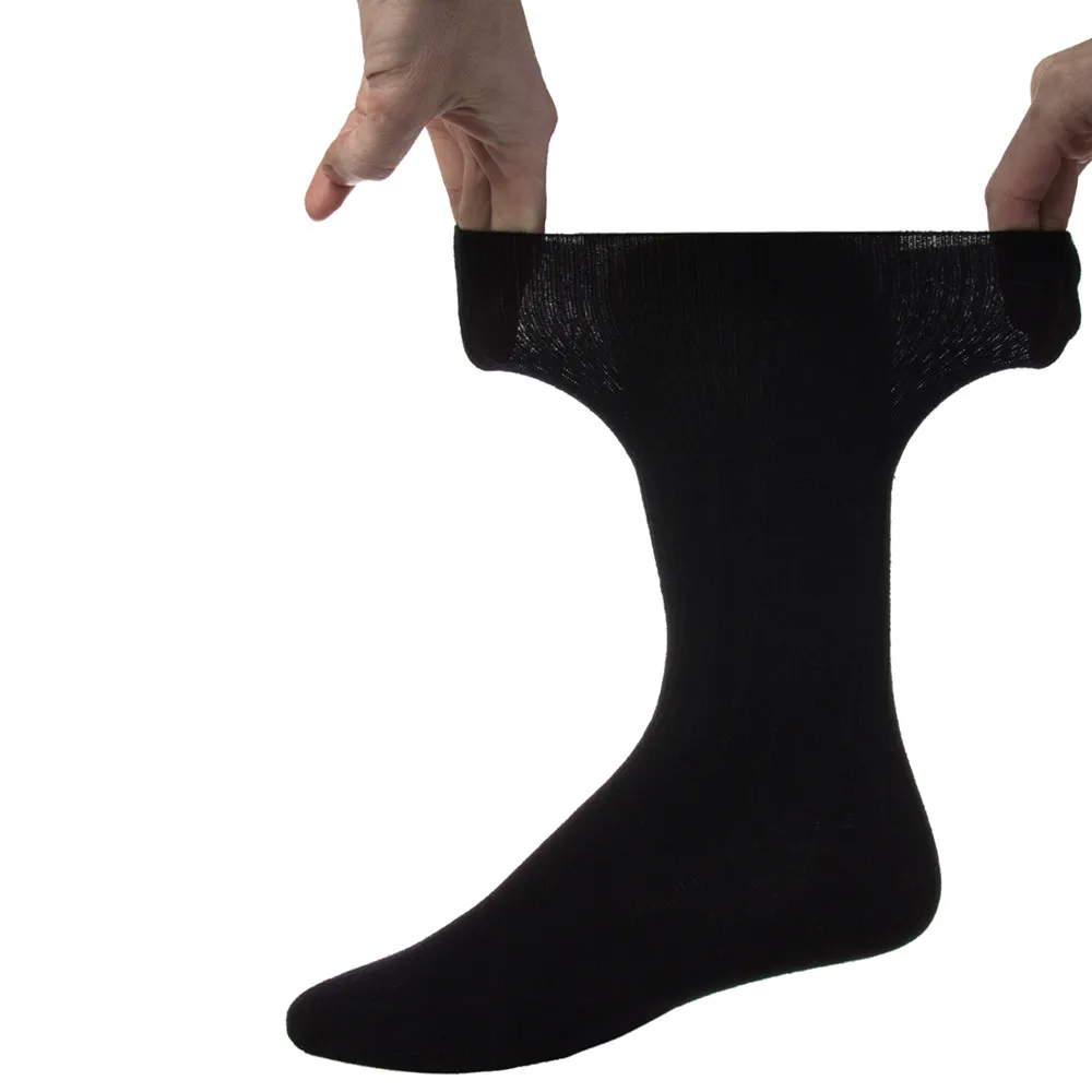 Men Cotton Thin Black Seamless Mid-calf Work Sock - Buy Official Black ...