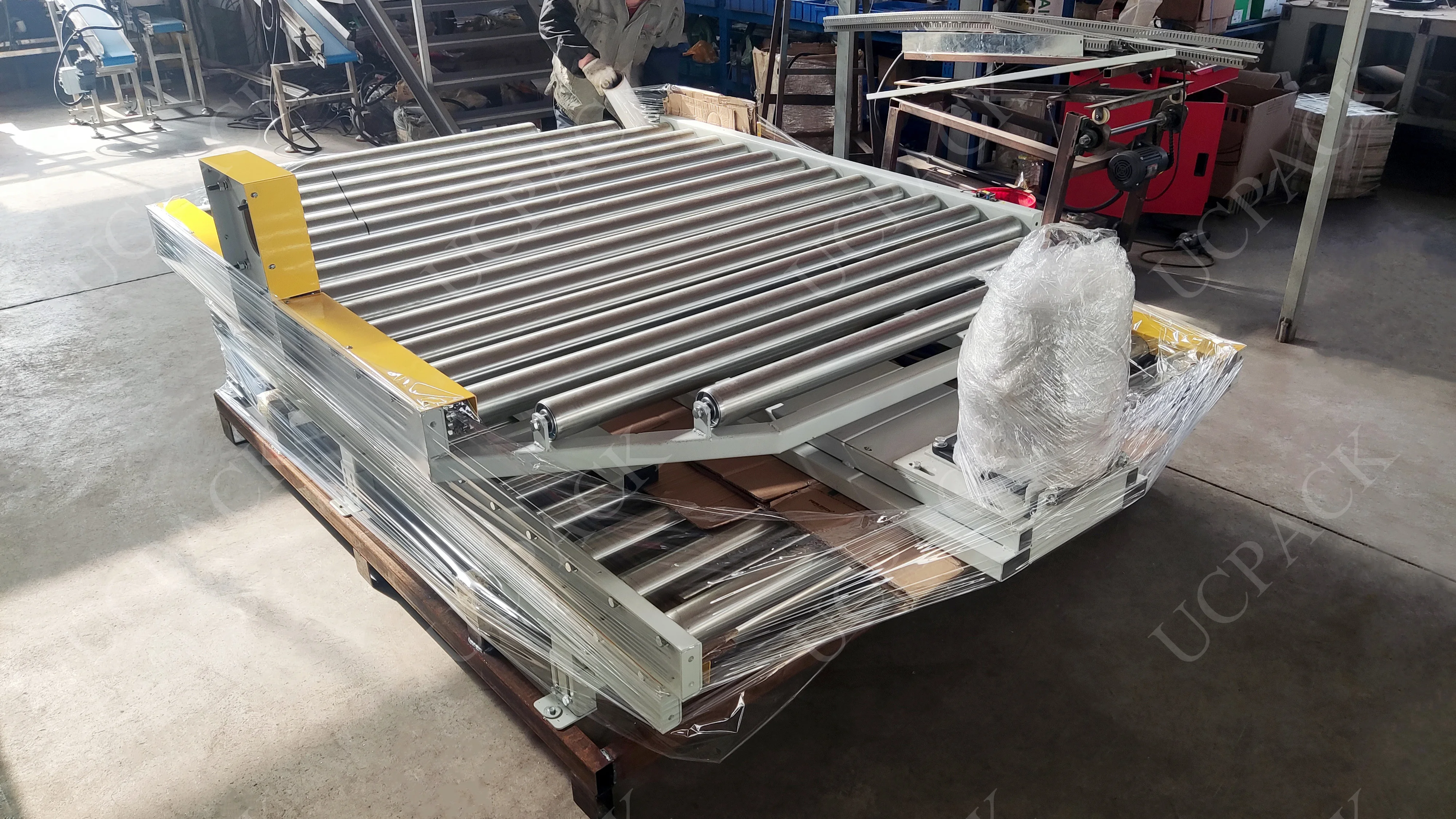 Heavy Duty Automatic Rotary Pallet Turntable Conveyor Transfer