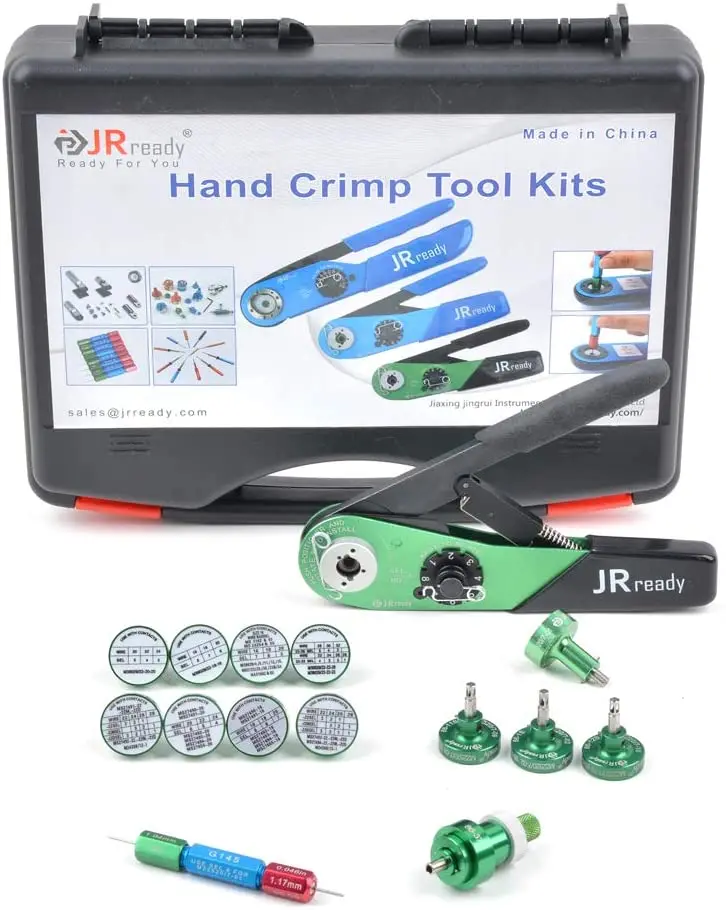 JRready MIL-DTL-12883 Connector Crimp Tool Kit, NEW-ASF1 Crimp Tool with  PH102 Positioner,YJQ-W7A Crimp Tool with P704 P706 P708 P711 P712 P713  Positioner 