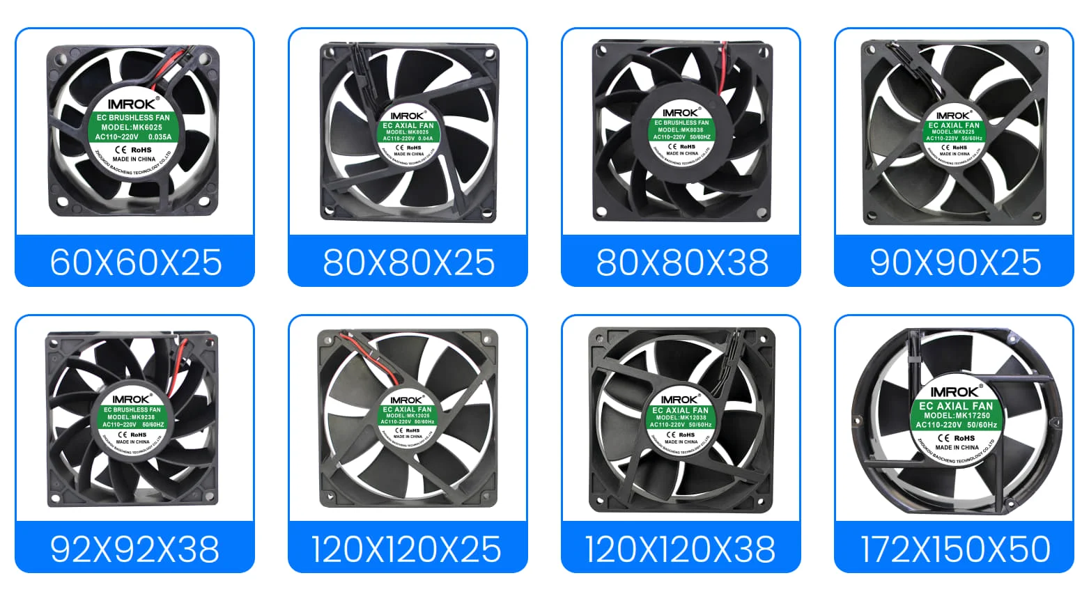 Cooling Fan, 60x60x25mm, 110V, 120V, 220V - detail 14