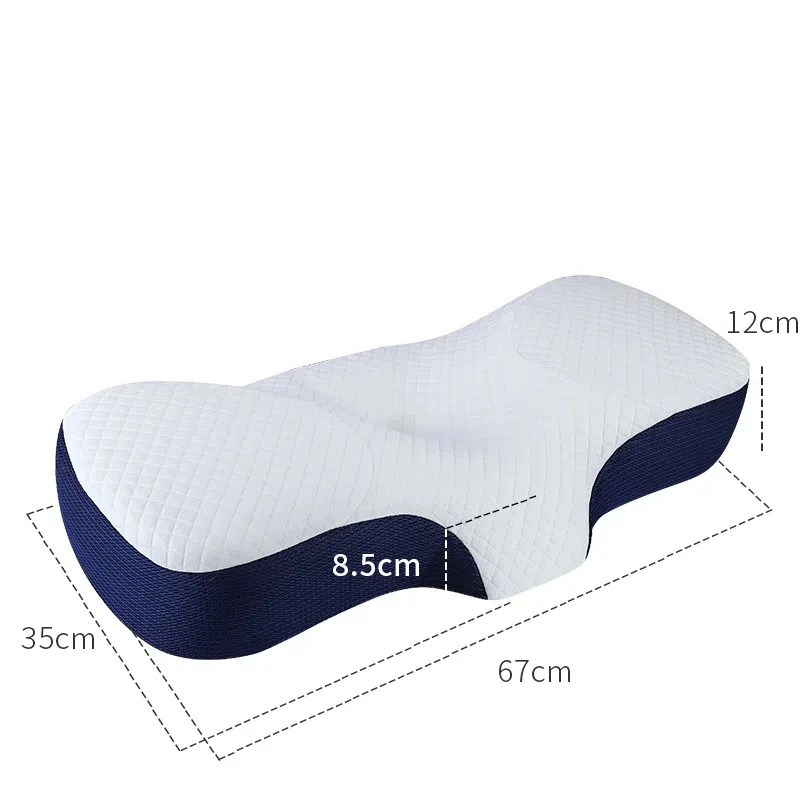 Removable Cover Ergonomic Sleeping Filling Memory Foam Orthopedic Cervical Pillow for Neck Pain Relief