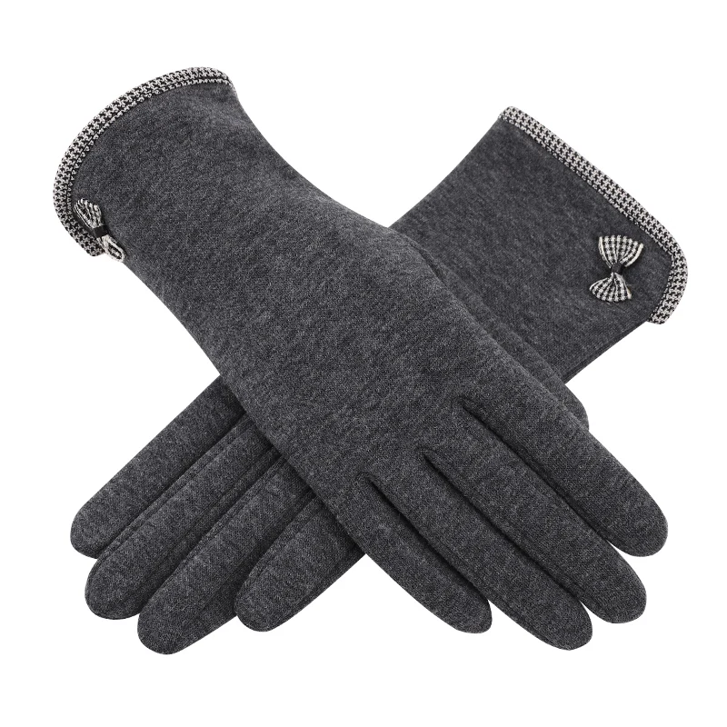 Модные наружные женские теплые перчатки с сенсорным экраном