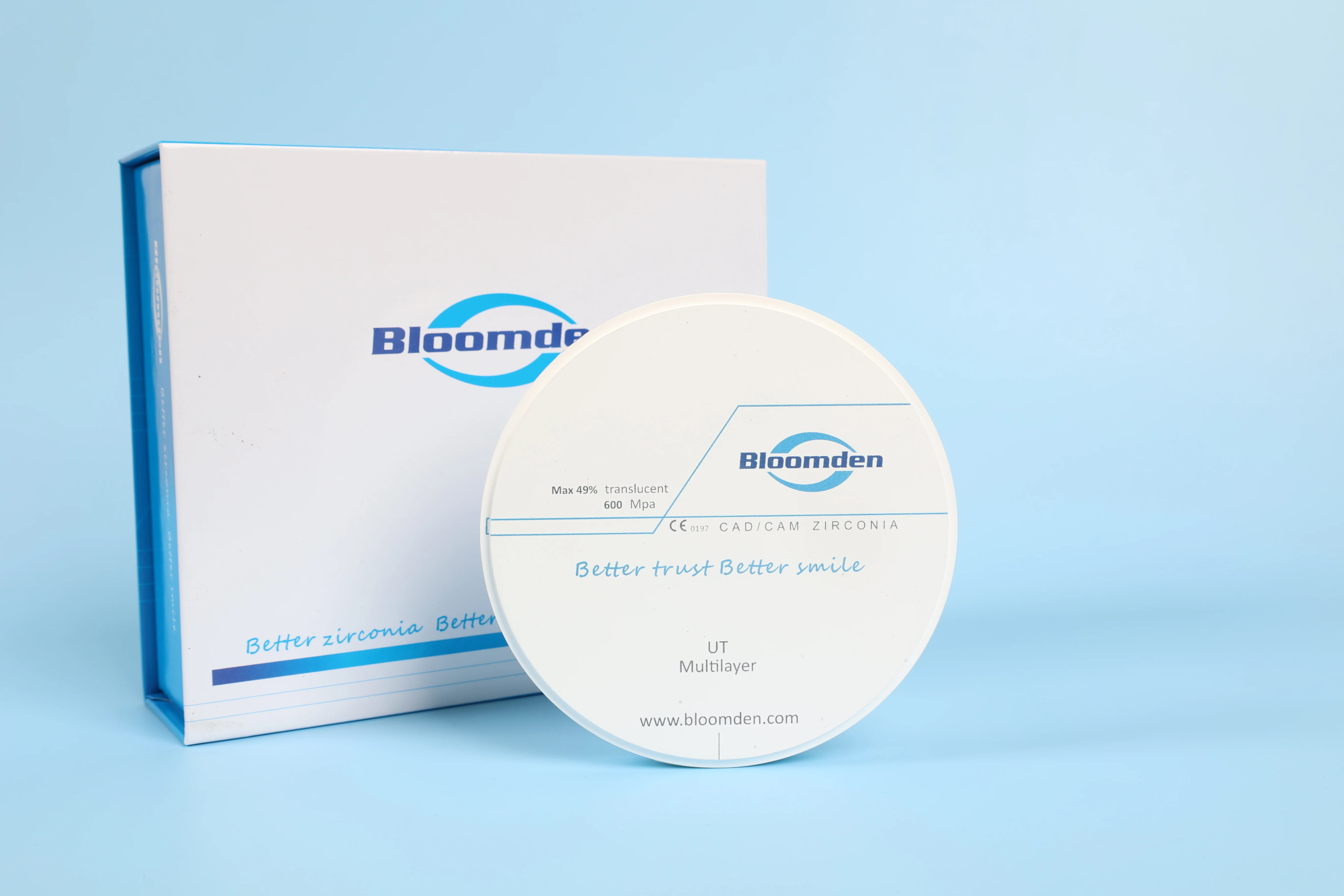 Bloomden Direct Factory Price 95mm Shaded Dental Zirconia Disc Buy Dental Zirconia Disc,Shaded