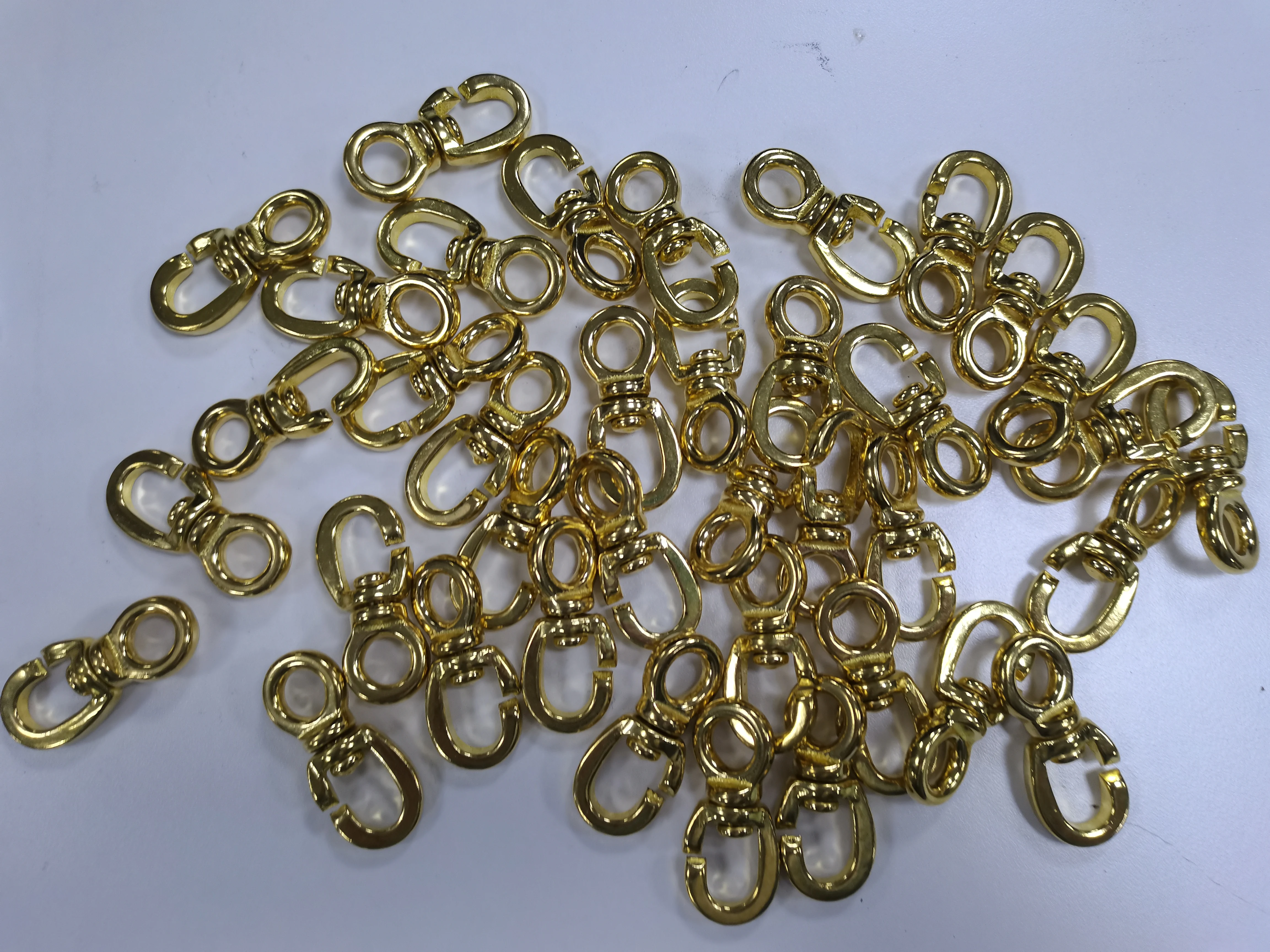 Solid Brass a B Part Flag  Swivel Hooks