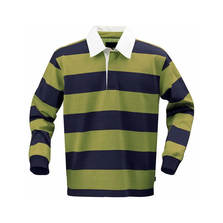 B18 Sublimation Heavy Weight Rugby Polo Shirt Custom Long Sleeve Men's Women's Team Jersey Sportswear Pattern