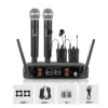 2handheld mics and 2 lavalier mics