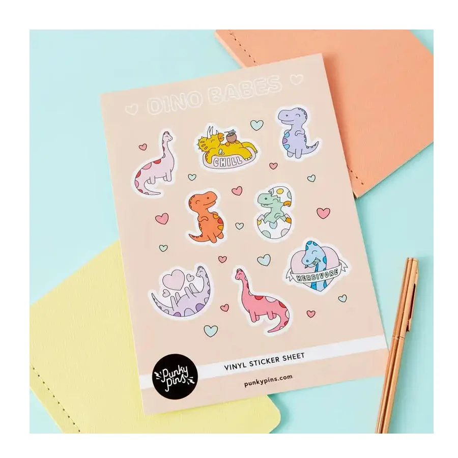 High Quality and Adhesive Waterproof Custom Printing Kiss Cut Vinyl Stickers Sheet for