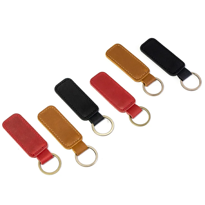 High Quality Real Leather Keychain - Fashionable & Durable