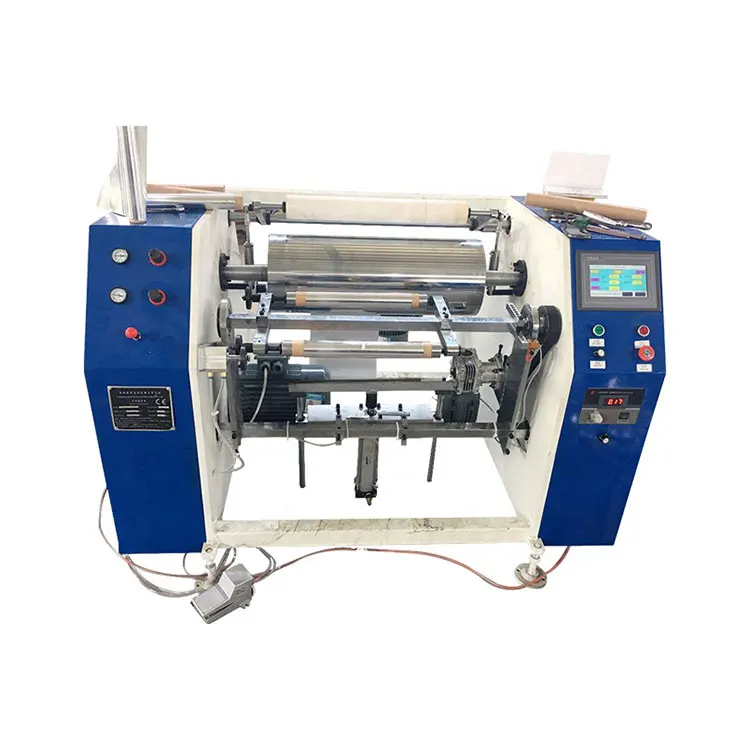 热卖高品质双轴小型复卷机铝