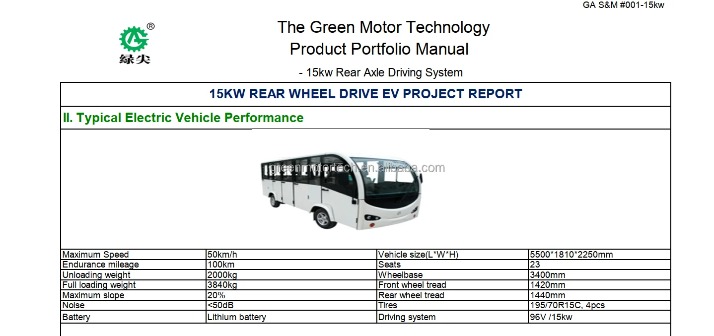 Asynchronous Electric Motor 15KW for Electric Cars | 96V/108V ...