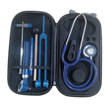 Set Diagnostic ORL Mini Otoscope + Diapason + Stéthoscope - Neuf, Noir