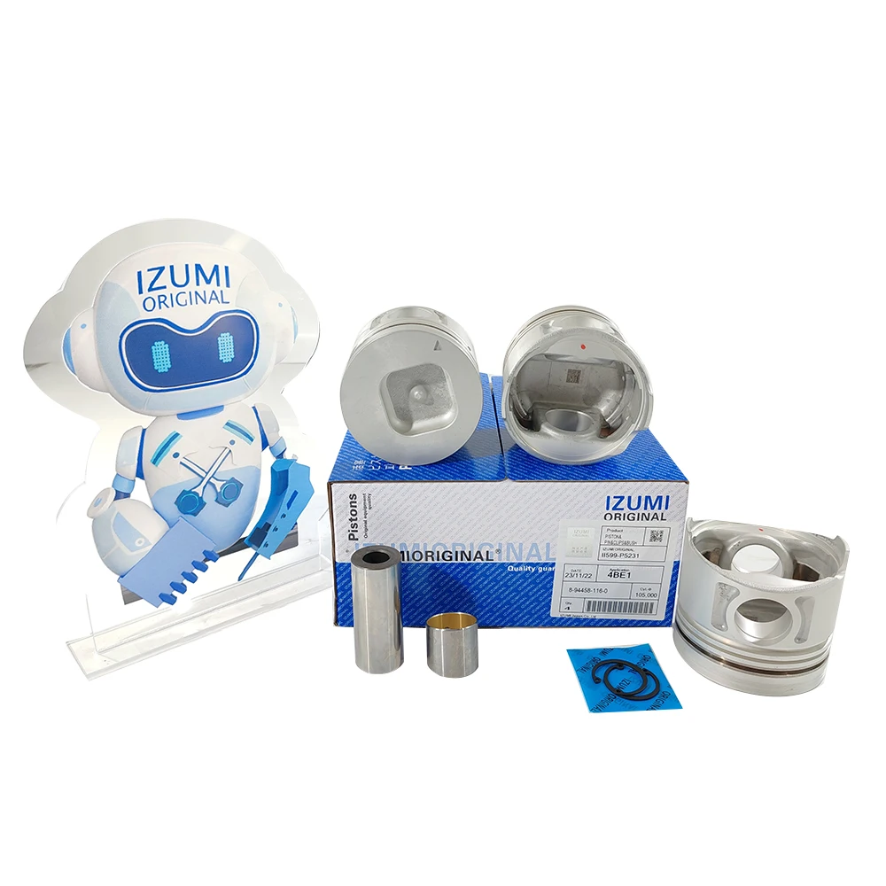 Kit de Pistones IZUMI Original 4JH1 8-9445-718-10473, Piezas de