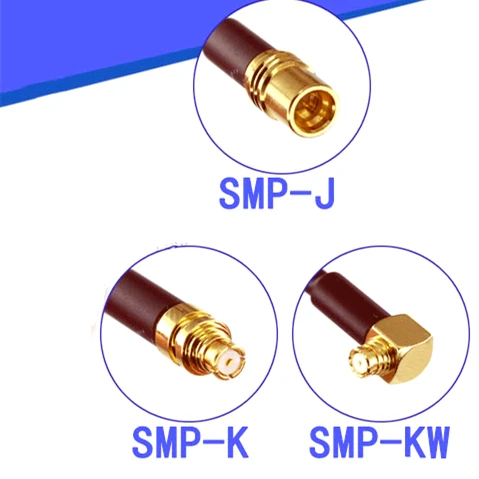 Right Angle SMP Crimp Jack Female Connector for Coaxial Cable RG316 RG174 RG178 LMR100