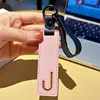 Pink alphabet card-j