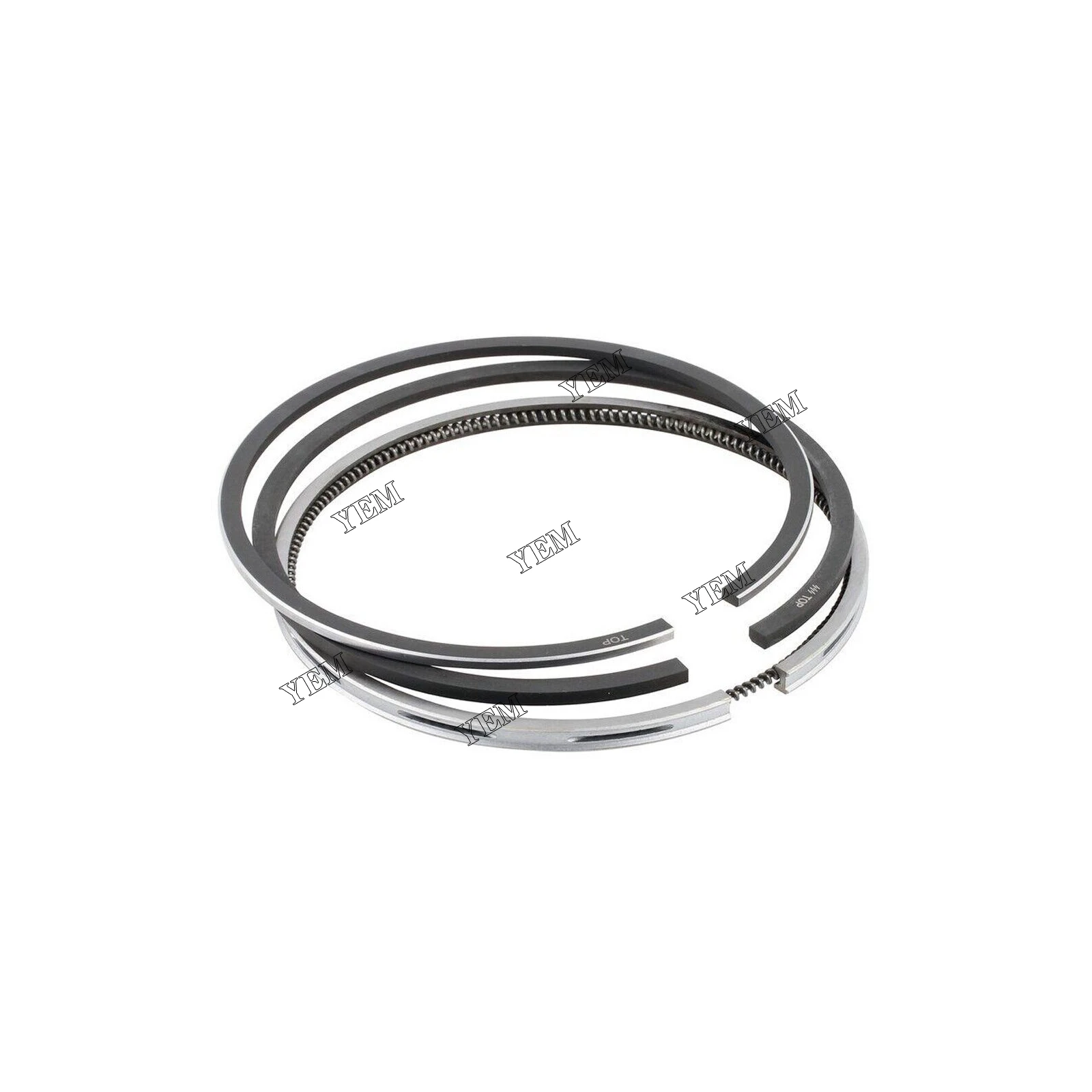 4 Sets Engine Piston Rings Fit for Isuzu C190 3 Grooves Engine Spare Parts