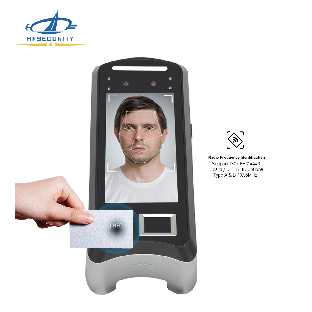 HFSecurity X05 Android SIM Card 4G LTE Network Face Recognition Fingerprint Time Attendance Machine System