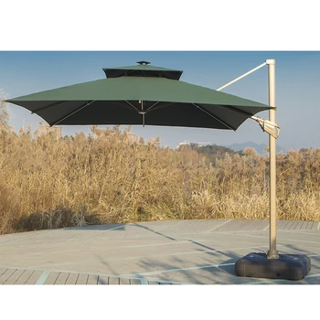 Glamping custom led light outdoor beach umbrella heavy duty large patio umbrella outdoor umbrellas for restaurants