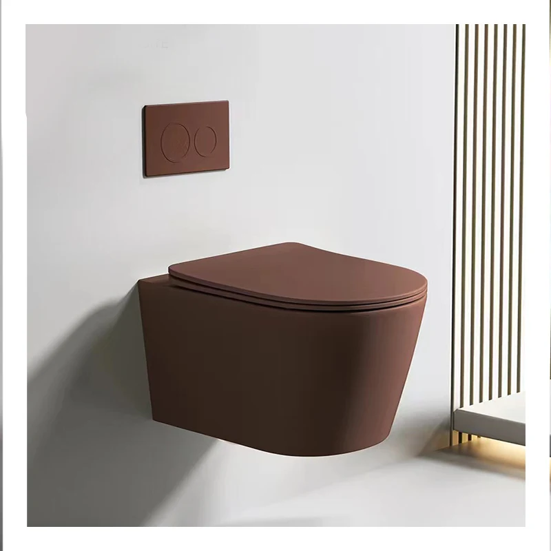 France Style Human Floating Commercial Gravity Toilet Flush Toilet Wall Mounted Hung Rimless Toilet with Tank