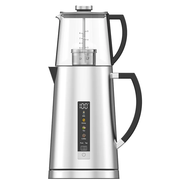 Hotsy Hot Water Variable Temp 1500W Portable High Boron Glass Electric Kettle Smart 2.7L