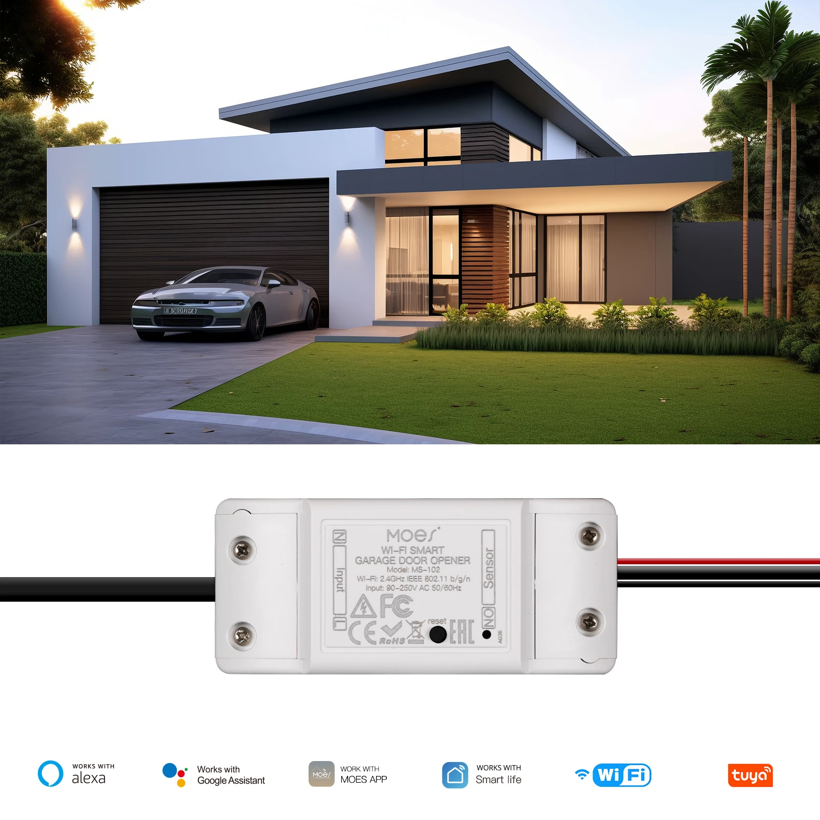 Smart Switch Garage Deur Controller, Intelligentie Garage Deur Opener