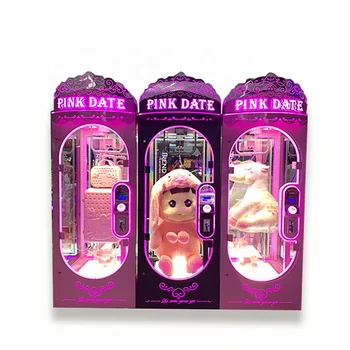Stable Plush Toys Claw Machine Scissors gift Vending machine  Time Single Pink date Scissors Machine