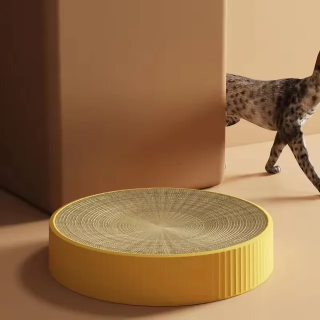 Newly Hot Popular Multifunctional Round Cat Scratcher Cat Grinding Claw Scratching Board