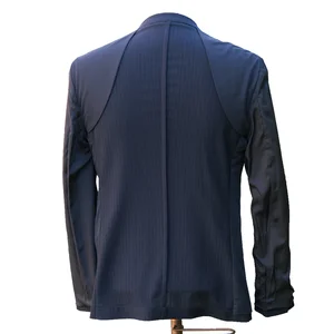 High Quality OEM Men's Summer Suits Set Single Breasted Closure Plus Size Half Lining with Good Breathability Pant Coat Design