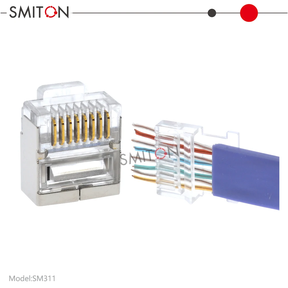 FTP CAT6 Mini Modular Plug Shielded Short RJ45 Connector