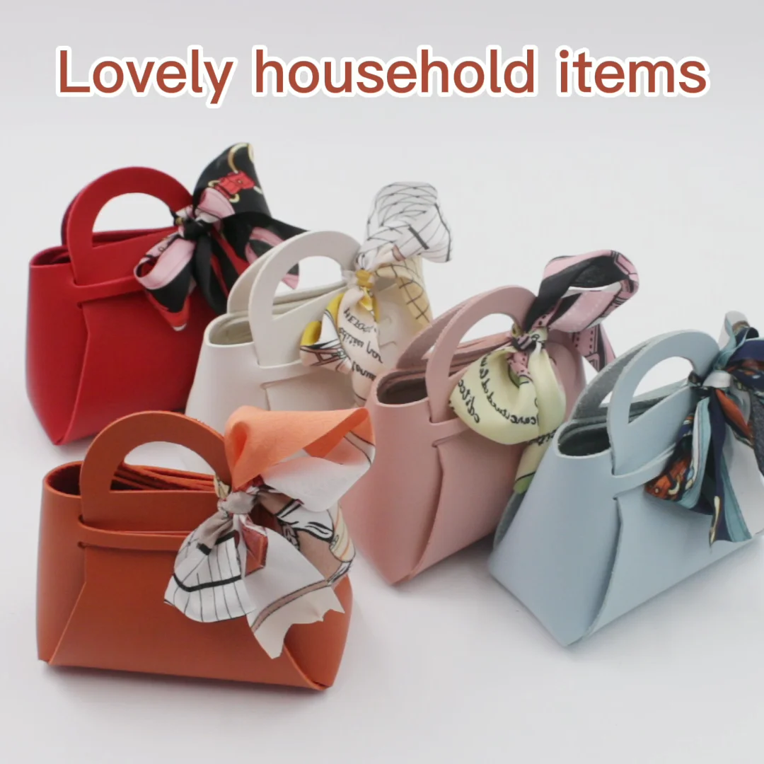 Small Wedding Candy Box New Creative Gift Candy Bags Pu Leather Gift