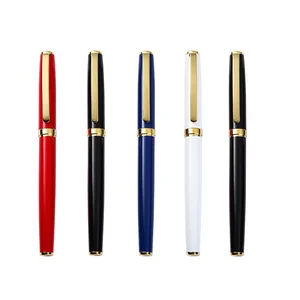 High Quality Luxury Ink Pen Executive Business Gift Pen Custom Logo Metal Roller Pen