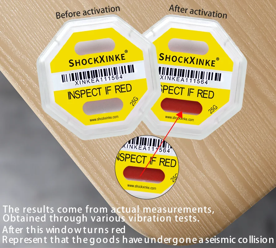 Shockxinke Impact Indicator Durable Acrylic Material Protective ...