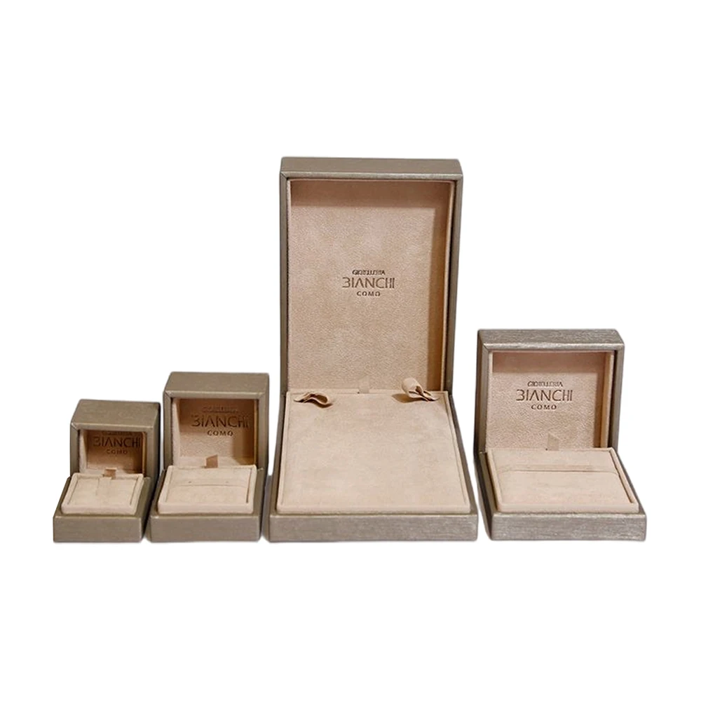 Luxury White Cardboard Paper Bracelet Necklace Jewelry Boxes Packaging with Custom Logo