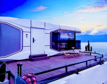 Space Capsule Inspired Prefab House Unique and Stylish Modern Home Design