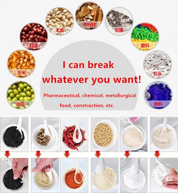 High Quality Stainless Food Grade Hammer Mill for Sale Small Pepper Crusher