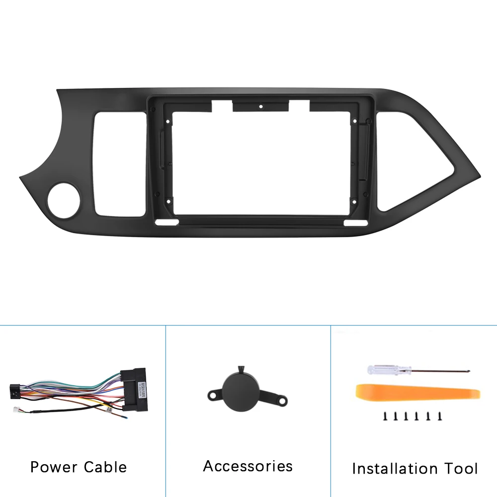 Podofo 9 Inch Car Radio Car Frame Stereo Video Panel for Kia Picanto 2012-2016 EU Stock Manufacturer