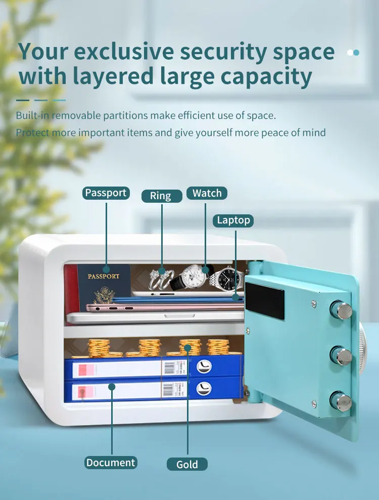 CEQSAFE Mini Metal Money Cash Box with Combination Lock Safe for Security details