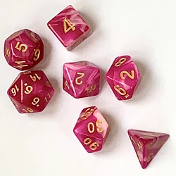 Полимерные Твердые игральные кости набор на заказ два цвета смешанные Роскошные светящиеся акриловые кости набор полигедрал ролевая игра Mtg игровые игральные кости для казино