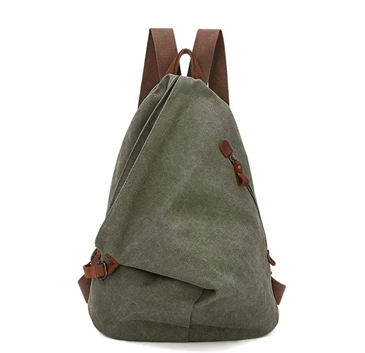 Buiteland Gym Roll Top Ransel Reis Kamp Ransel Gestyleer Kasuïele Sport Manne Doek Ransel
