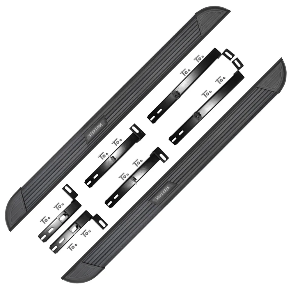 Высококачественные боковые подножки для автомобиля с индивидуальным логотипом, внешние декоративные аксессуары, комплект для кузова внедорожника, боковые ступени, подножки-бегунки