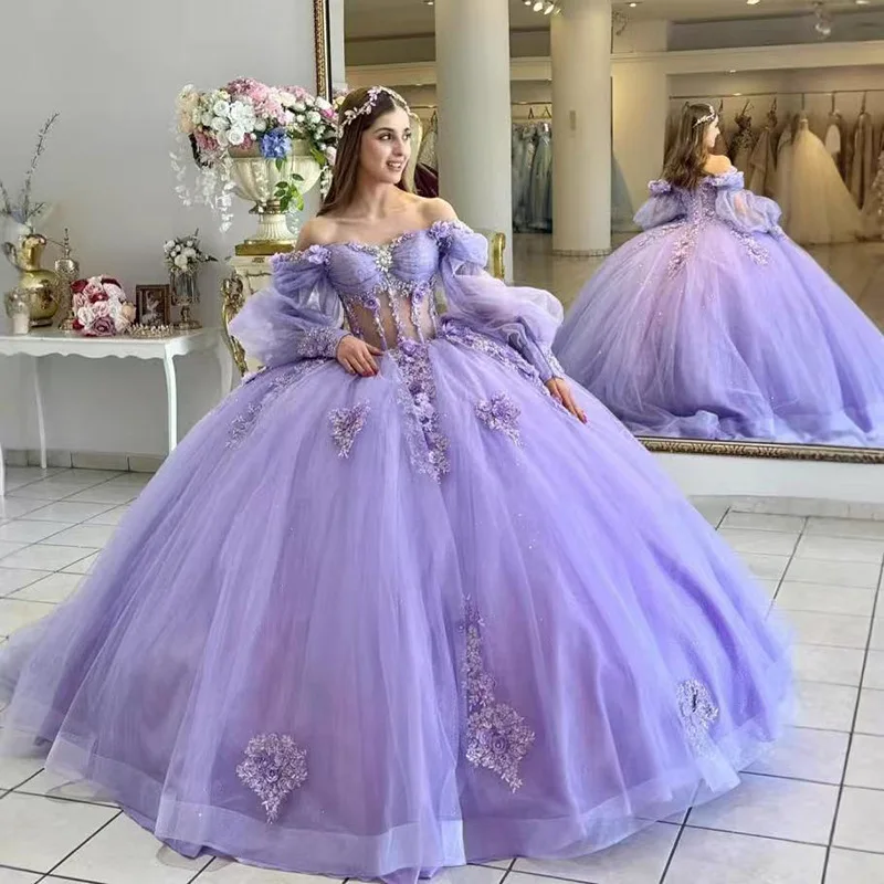 S2347A 2025 New for Cinderella One-Shoulder Sweet Princess Colorful Yarn Flower Birthday Evening Party Dress S2347A 2025 New for Cinderella One-Shoulder Sweet Princess Colorful Yarn Flower Birthday Evening Party Dress