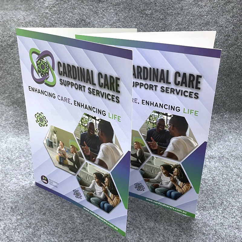 Custom Logo New Design Colorful Offset Printing A4 File Paper Presentation Folder With Pocket