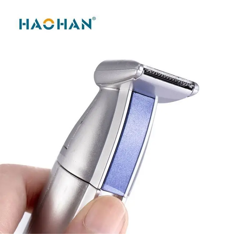 Haohan 2 in 1 Nose Trimmer Men Nasal Clean Sideburn Trim Style Fashion Portable Razor Facial Travel Rechargeable Battery