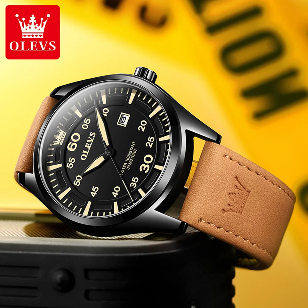 腕時計まとめ売り Men Luxury Wrist Watches - OLEVS 9962 Quartz Movement