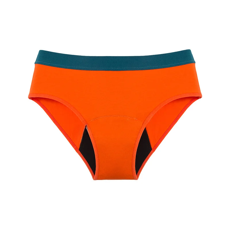 Mid-rise teen period panty side view