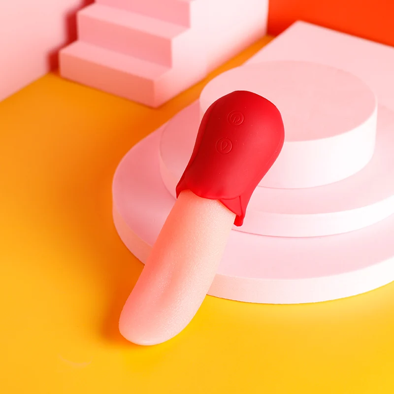 Soft Realistic Toung Vibrator Toy Adult Oral Vibrating Tongue Shaped Dildo Vibrator Sex Toys for Woman Sextoy