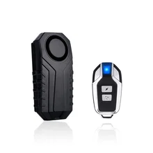 113dB Wireless Cycling Bike Scooter Alarm kit Anti-Theft Vibration Sensor with Remote Control for E-Bike Motorcycle Bicycle