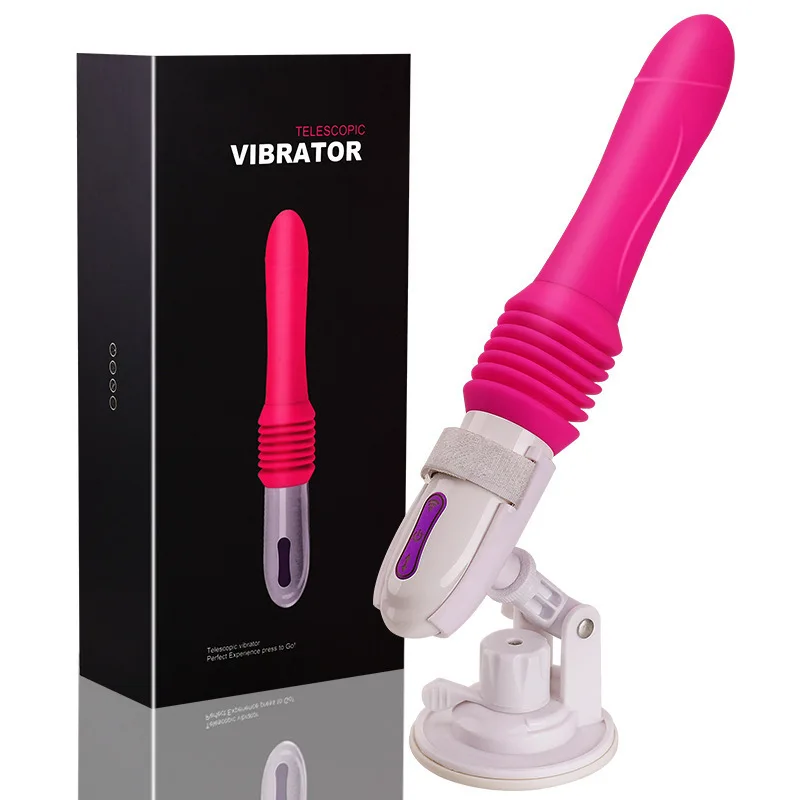 Wholesale Strong Stimulation Vibrating Dildo Thrusting Telescopic Vibrator  Gun Dildo Machine for Women