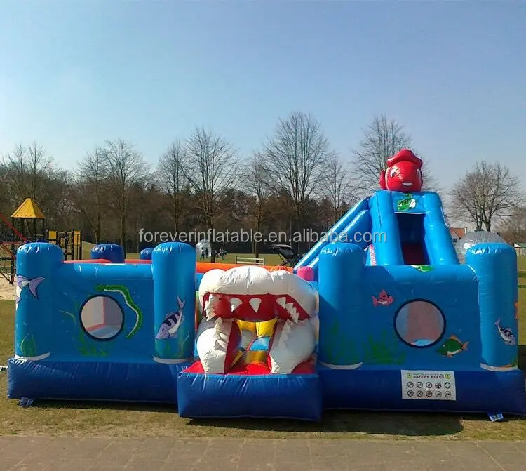 Shark Inflatable Combo Shark Combo Commercial Inflatable Water Park for Sale Inflatables ...